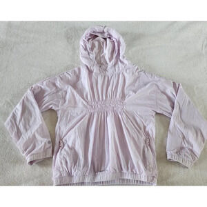 Athleta Girl Pullover Anorak Windbreaker Jacket Size Large Light Purple Lilac
